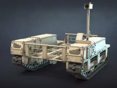 Termit UGV Unarmed Low-poly 3D model