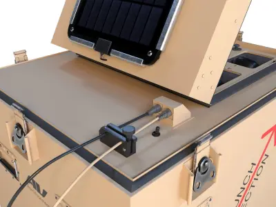 AeroVironment Multi-Pack Launcher and Switchblade 300 drone 3D model