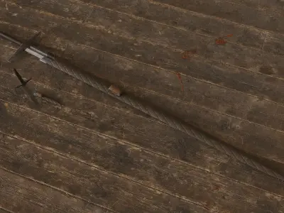 Damascus Claymore Free low-poly 3D model