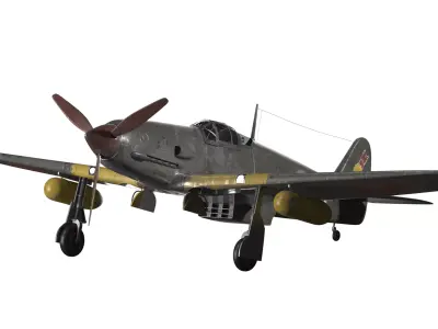 Kawasaki Ki 61 Hien Aircraft 3D model