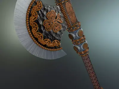 Celtic Axe 3D model
