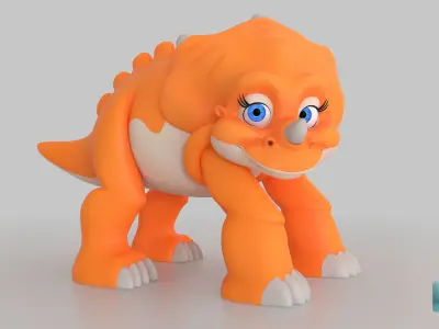 Cera Triceratops Free low-poly 3D model