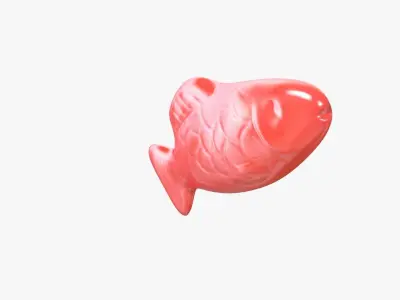 Swedish Fish Red model 3D model