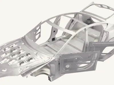 Tesla Model S Frame 3D model