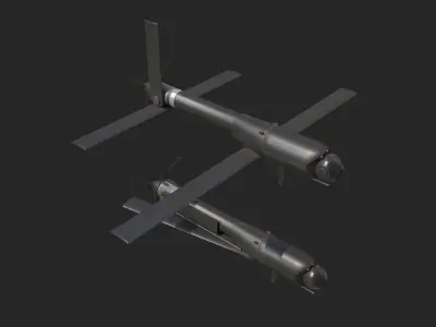eroVironment Switchblade 600 Predator Drone Missile Low-poly 3D model
