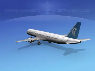 Airbus A321 Air New Zealand 3D model