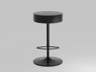 Modern Bar Chair Free 3D model