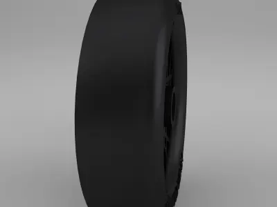 Pinewood Derby Wheel Low-poly 3D model