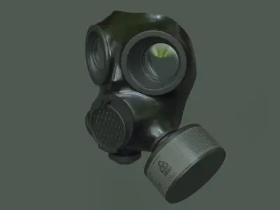 MIRA cm-7m Military Gas Mask Low-poly 3D model