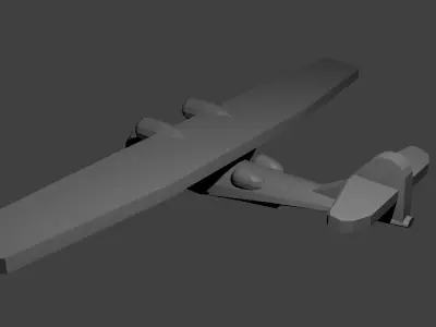 US PBY Catalina Flying Boat Free 3D print model