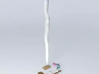 Scouts at the fire place 3D model