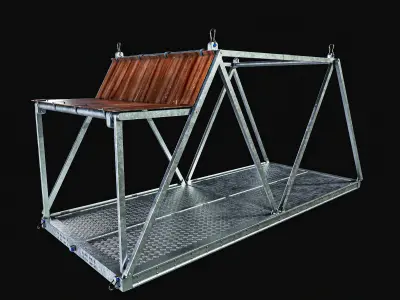 Airdrop Vehicle Cage Low-poly 3D model