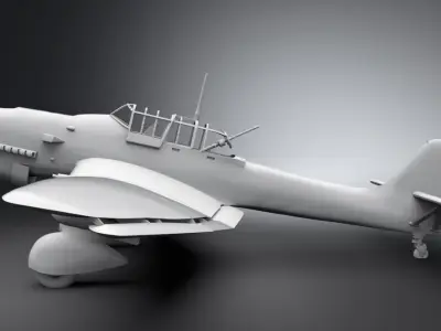 Junkers Ju 87 Stuka Scale model 3D print model