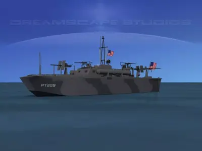 Elco PT Boat PT-209 3D model