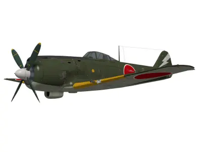 Nakajima Ki-84 Hayate 3D model