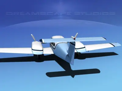 Piper PA-44-180 Seminole V02 3D model