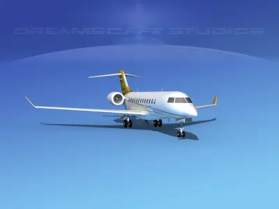 Global Express 6000 V01 3D model