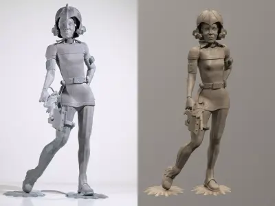Colonel Wilma Flight Suit - Buck Rogers in the 25th Century 3D print model