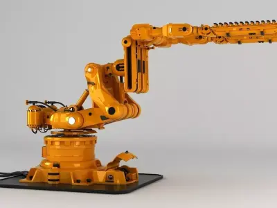 Robot Arm Rigged 3D model
