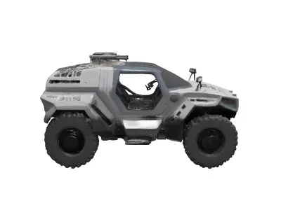 scifi armor apc 3D model