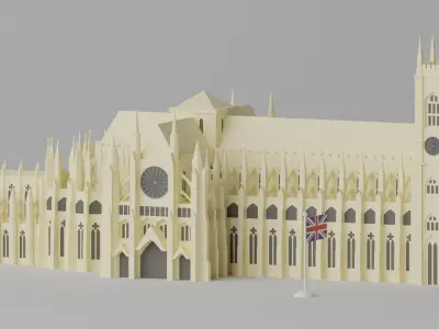 Westminster Abbey UK London 3D model