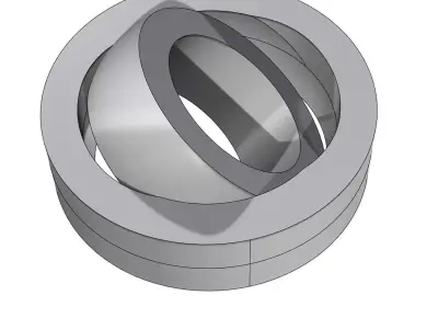 Self Aligning Plain Bearing Free 3D Printable Model Free 3D print model