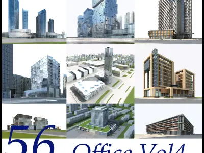 Office Building Collection 56 items Vol4 3D model