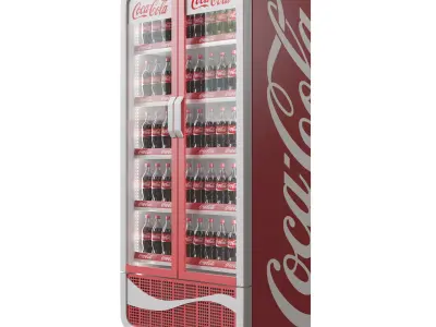 ICOOL 900 CocaCola Fridge 3D model