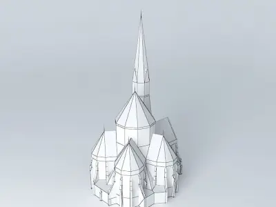 Szilagyi Dezso Square Presbyterian Church Budapest Hungary 3D model