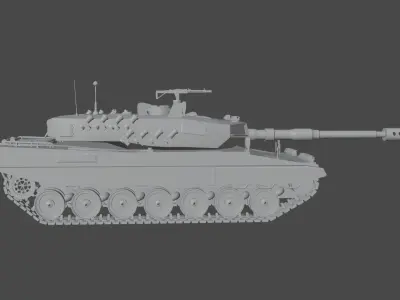 LEOPARD-2A5 TANK 3D MODEL 3D model