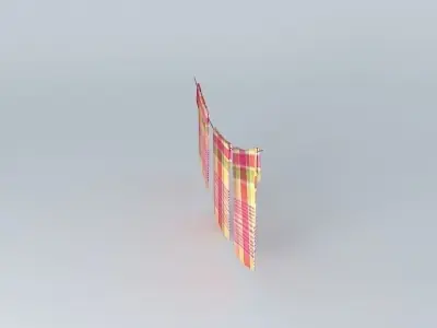 dishclothes on a line Free 3D model
