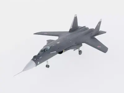 SUKHOI SU-47 FIGHTER JET 3D model