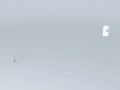 Boeing 747 800 Emrgency Exit Free 3D model