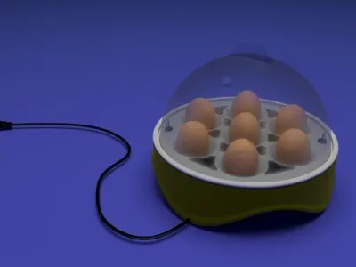 Incubator egg 3D model
