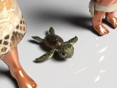 Moana  Characters Pack 20 3D model