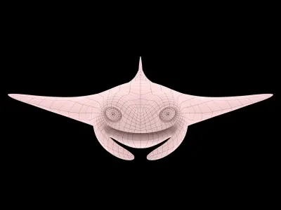 Manta Ray RIG 3D model