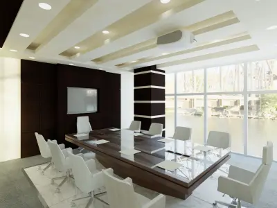 Revit Office interior design 3D model