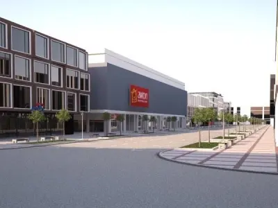 Shopping street - boulevard 3D model