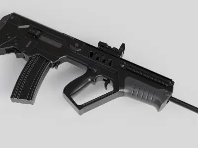 TAR-21 or Fort-221 Low-poly 3D model