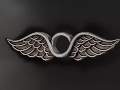 Wings pendant 3D print model