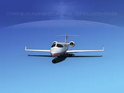 LearJet 45 V02 3D model