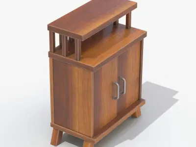 bedside table 3D model