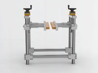 Clamping adjusting mechanism 3D model