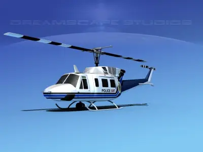 Bell 212 V12 Police SRT 3D model