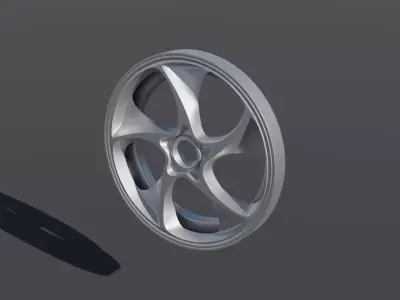 Detailed rims for sport cars Free 3D model