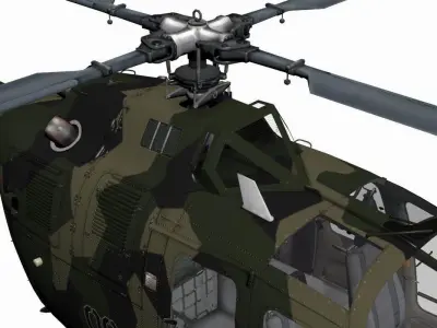 MBB BO-105M 3D model