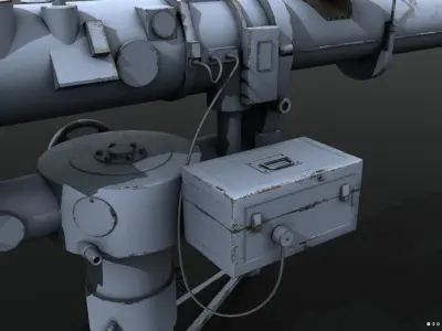 Coincidence rangefinder Low-poly 3D model