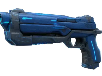 Sci-Fi Handgun Pistol - Game Ready Low-poly 3D model