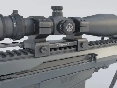 Sniper Rifle - Barrett M82A1 3D model