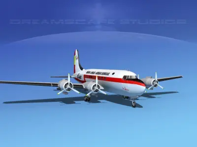 Douglas DC-4 Iberia  3D model